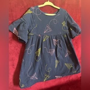 Cat & Jack Paper Airplane Dress 4T